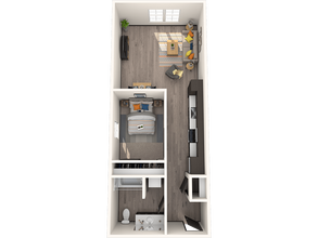 Open One Bedroom 608 floor plan